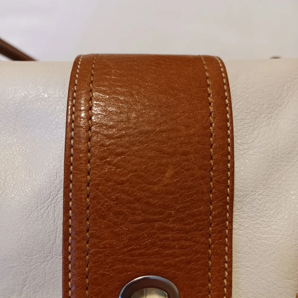 VTG Coach Hamptons Y2K Leather Two Handle Handbag Purse Authentic